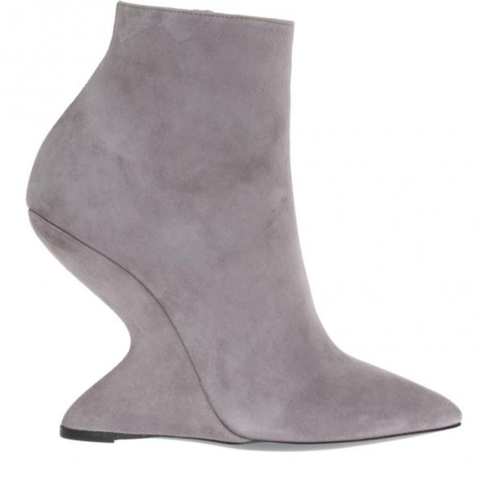 SALVATORE FERRAGAMO EMBELLISHED WEDGE BOOTS